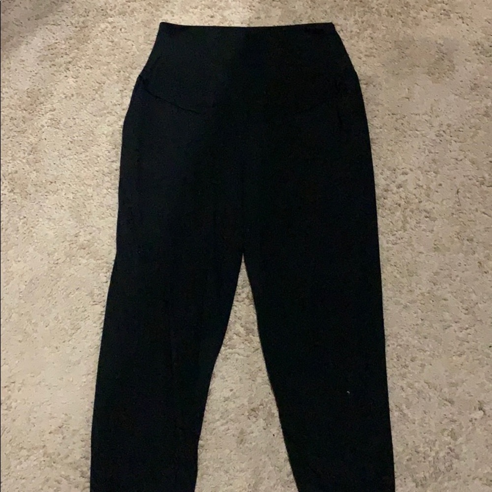 Maternity black joggers
